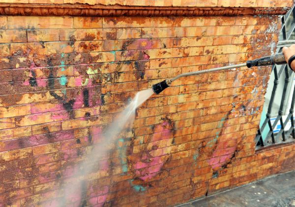 Cost of Brick Graffiti Cleaning in Petaluma